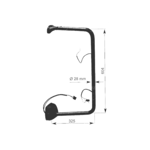 Μπράτσο  Mercedes – ATEGO 1 Κομπλέ με καλωδίωση (L) – ΟΕΝ 9738100314